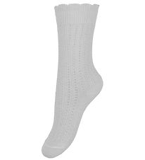 MP Socks - Inger - Snow White w. Pointelle