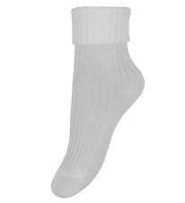 MP Socks - Bamboo - Rib - Snow White