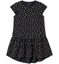 Name It Dress - NkfVigga - Dark Sapphire/Flowers