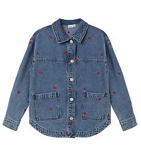 Name It Denim Jacket - NkfMandy - Medium+ Blue Denim/Heart