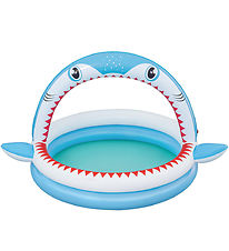 Bestway Planschbecken m. Sprinkler - 163 x 127 cm - Sharktastic