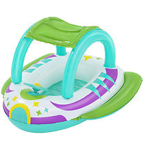 Bestway Luftmadrass m. Skärm - 107 x 112 cm - Space Splash