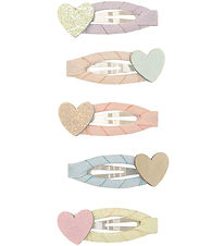 Mimi & Lula Hair Clips - 5-Pack - 4 cm - Dreamy Hearts Dream
