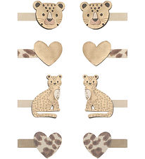 Mimi & Lula Hair clip - 8-Pack - 3 cm - Larry Leopard