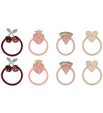 Mimi & Lula Elastic Hair Bands - 8-Pack - Mini Fruit Florence