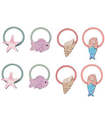 Mimi & Lula Elastic Hair Bands - 8-Pack - Mini Mermaid Sealife