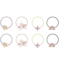 Mimi & Lula Elastic Hair Bands - 8-Pack - Mini Flying Unicorn Dr