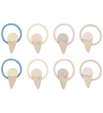 Mimi & Lula Elastic Hair Bands - 8-Pack - Ice Cream Amalfi