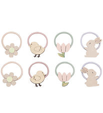 Mimi & Lula Elastic Hair Bands - 8-Pack - Mini Easter