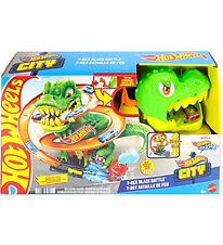 Hot Wheels Race Car Track - City T-Rex Fire Station