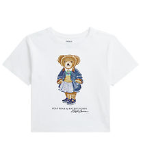 Polo Ralph Lauren Stuttermabolur - Hvítur M. Bangsi