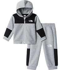 The North Face Sweat Set - Cardigan/Trousers - Light Grey Heathe