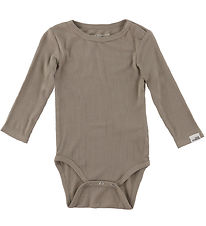 Sofie Schnoor Bodysuit l/s - Rib - DicteSB - Dark Sand