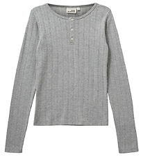 Sofie Schnoor Bluse - PetriciaSY Poientelle - Grau Meliert m. Hu