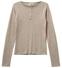 Sofie Schnoor Bluse - PetriciaSY Poientelle - Beige m. Lochmuste