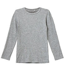 Sofie Schnoor Bluse - Rib - Petrician - Grau Meliert