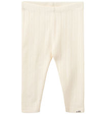 Sofie Schnoor Leggings - Nalinesb - Off White w. Pointelle