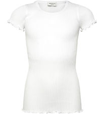 Rosemunde Stuttermabolur - Rib - Bakú - Nýtt White