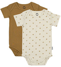 Mikk-Line Bodysuit s/s - 2-Pack - Dijon