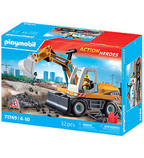 Playmobil Action Hetjur - Stór Gröfuvél - 71749 - 32 Partar