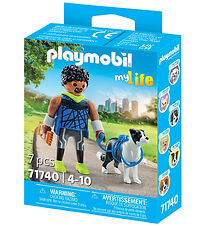 Playmobil MyLife - Jogger með Border Collie - 71740 - 7 Partar