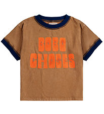 Bobo Choses Stuttermabolur - Brúnt
