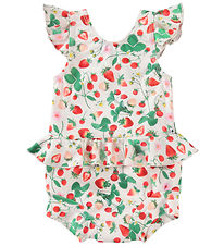 Molo Swimsuit w. Swim Diaper - UV50+ - Nandini - Strawberry Fiel