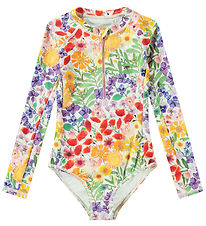 Molo Coverall Swimsuit - UV50+ - Necky - Flower press