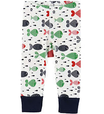 Katvig Leggings - White w. fish