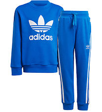 adidas Originals Sweat Set - Trefoil - Blue w. White