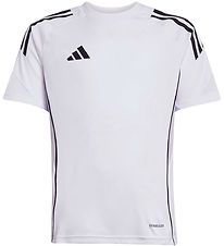 adidas Performance T-Shirt - Tiro25C - White w. Black/Grey