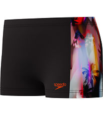 Speedo Zwemslips - Digitaal paneel - Zwart m. Print