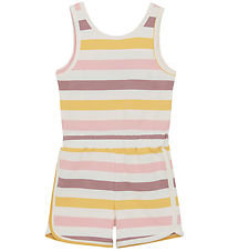 Color Kids Jumpsuit - Coral Blush m. Streifen