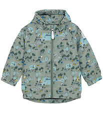 Color Kids Lightweight Jacket - Iceberg Green w. Print