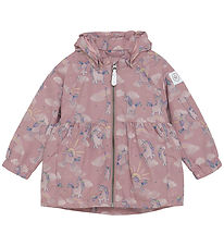 Color Kids Lightweight Jacket - Woodrose w. Unicorns
