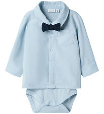 Name It Skyrtu samfella l/e - NbmDenmolle - Himneskur Blue