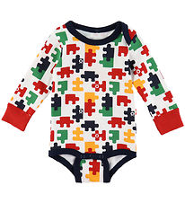 Katvig Bodysuit l/s - Red/White Striped