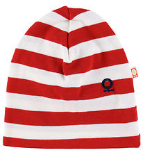 Katvig Beanie - Red/White Striped