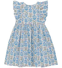 Huttelihut Dress - Soft Chambray w. Flowers