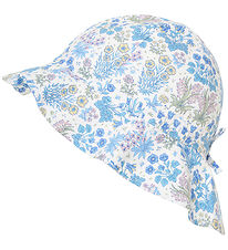Huttelihut Sun Hat - Soft Chambray w. Flowers
