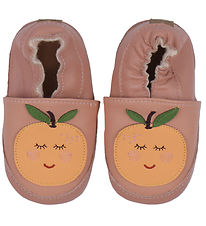 Melton Soft Sole Leather Shoes - Orange - Rose Dawn