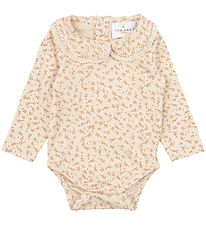 The New Siblings Bodysuit l/s - TnsbNora - White Swan/Beige w. B