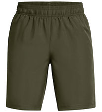 Under Armour Shorts - Tech Woven Wordmark - Marine Green
