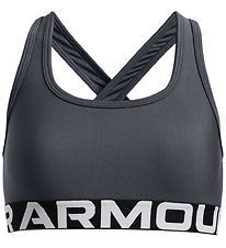 Under Armour Íþróttatoppur- Krossbak - Grátt rigning