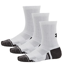Under Armour Sokkar - 3 Pakki - Hvítur M. Grátt