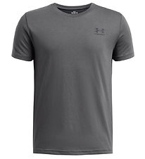 Under Armour Stuttermabolur - Íþróttastíll - Grátt