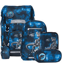 Beckmann School Bag Set - Classic Maxi - Tech Rex - Black