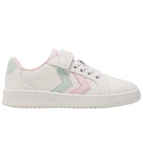 Hummel Schuhe - Derby Court JR - Weiß/Pink