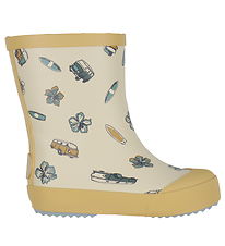 Wheat Rubber Boots - Muddy - Taffy Surf Friends