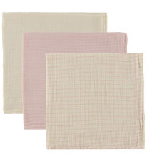 Lil' Atelier Muslin Cloths - 3-Pack - NbnFergie - Peach Whip